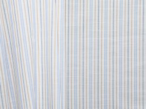 100% Cotton Stripe - Blue/ Taupe/ Charcoal