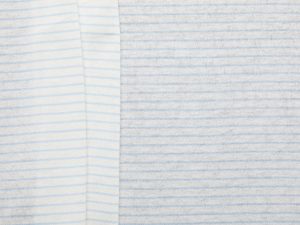 Fine Stripe Cotton Jersey - Baby Blue
