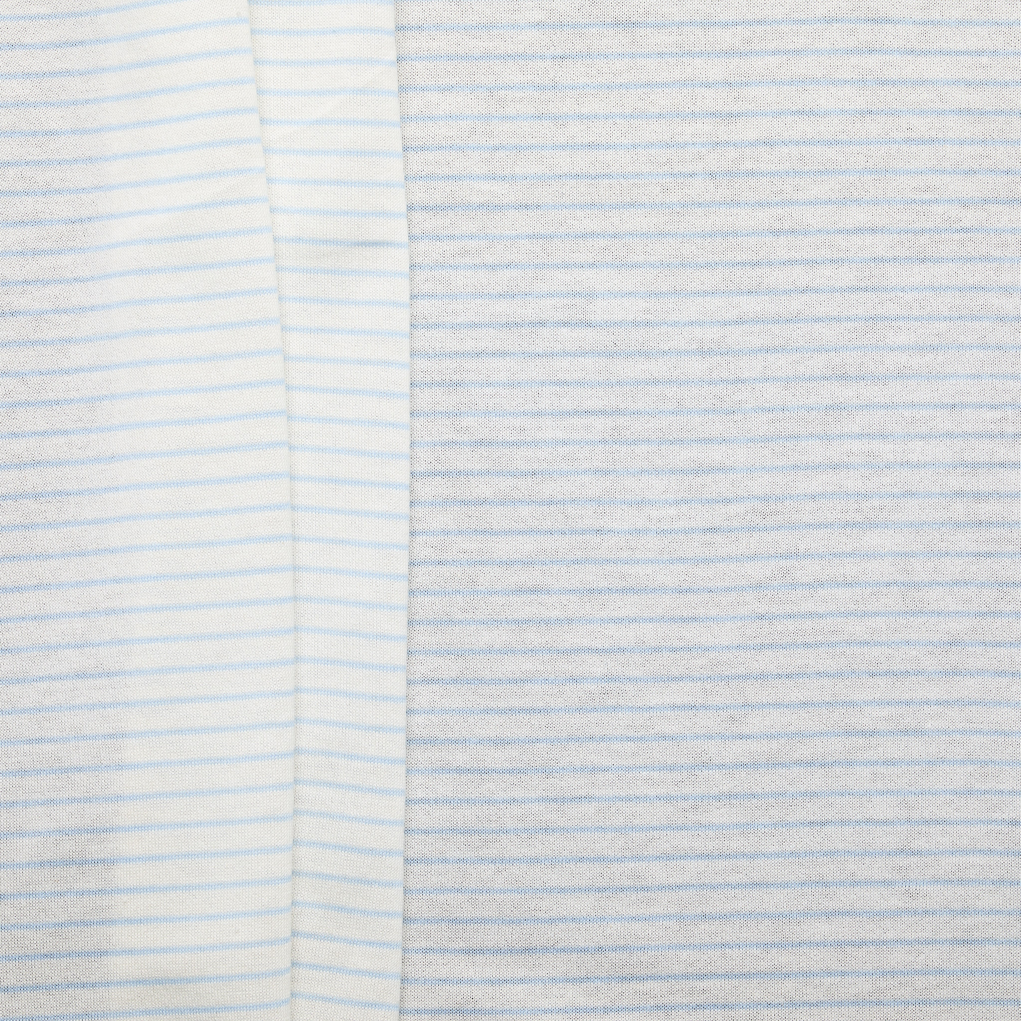 Fine Stripe Cotton Jersey - Baby Blue