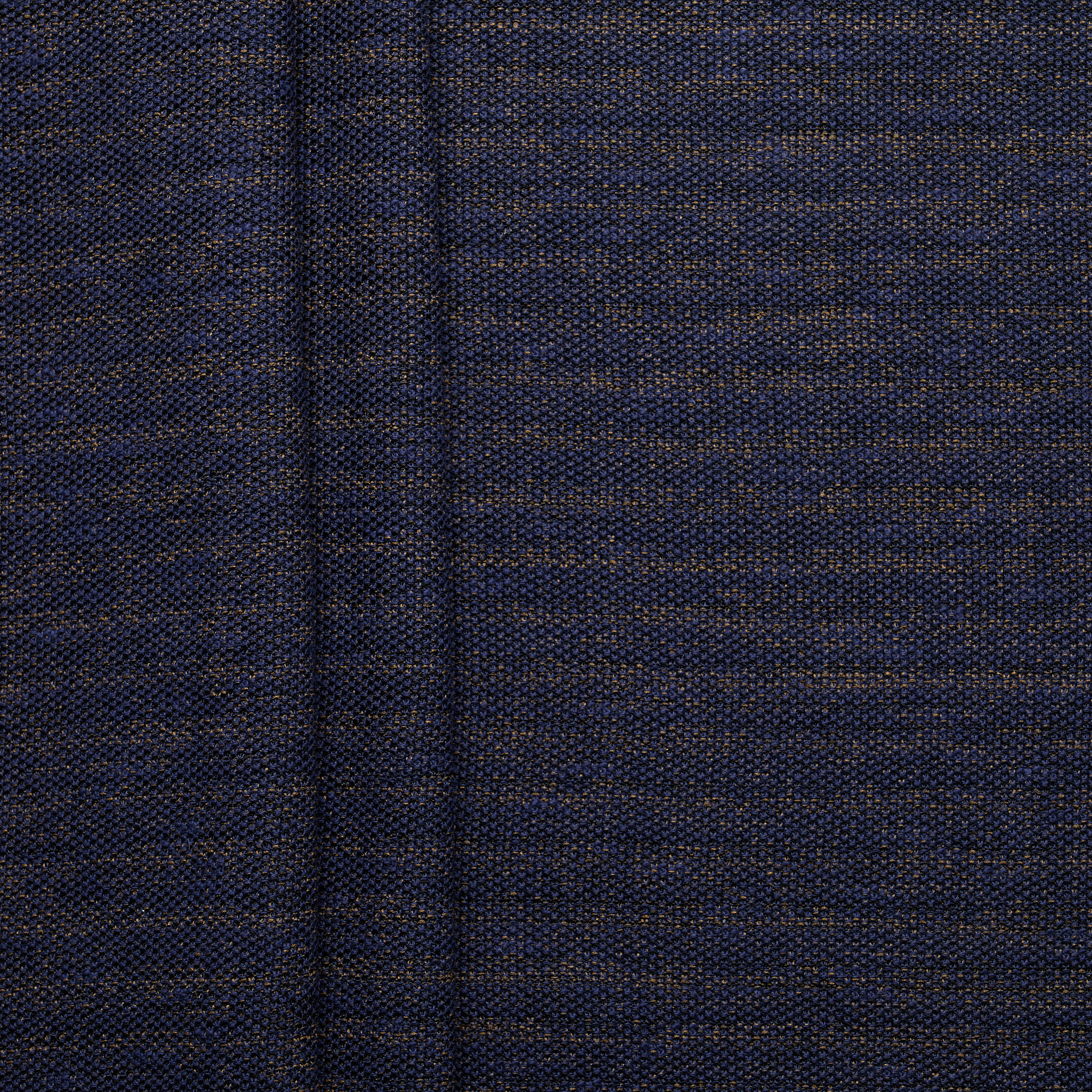 Slub Cotton Viscose Moss Stitch - Camel/ Midnight