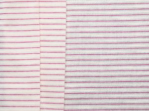 Cotton Yarn Dyed & Slub Stripe Jersey - Orchid + Natural