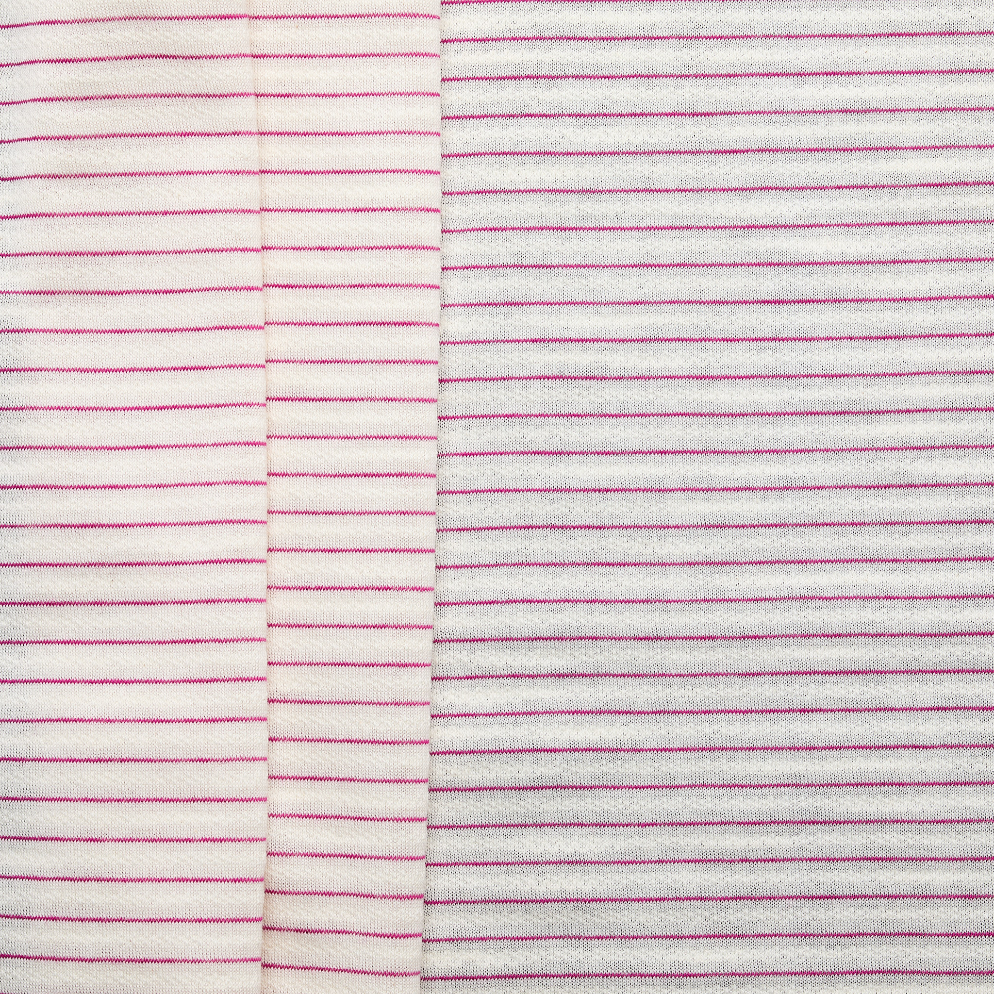 Cotton Yarn Dyed & Slub Stripe Jersey - Orchid + Natural