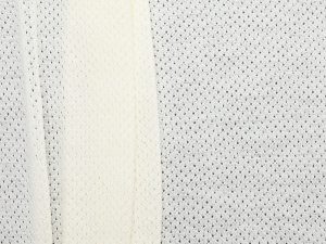 100% Wool Eyelet Jersey - Wool White