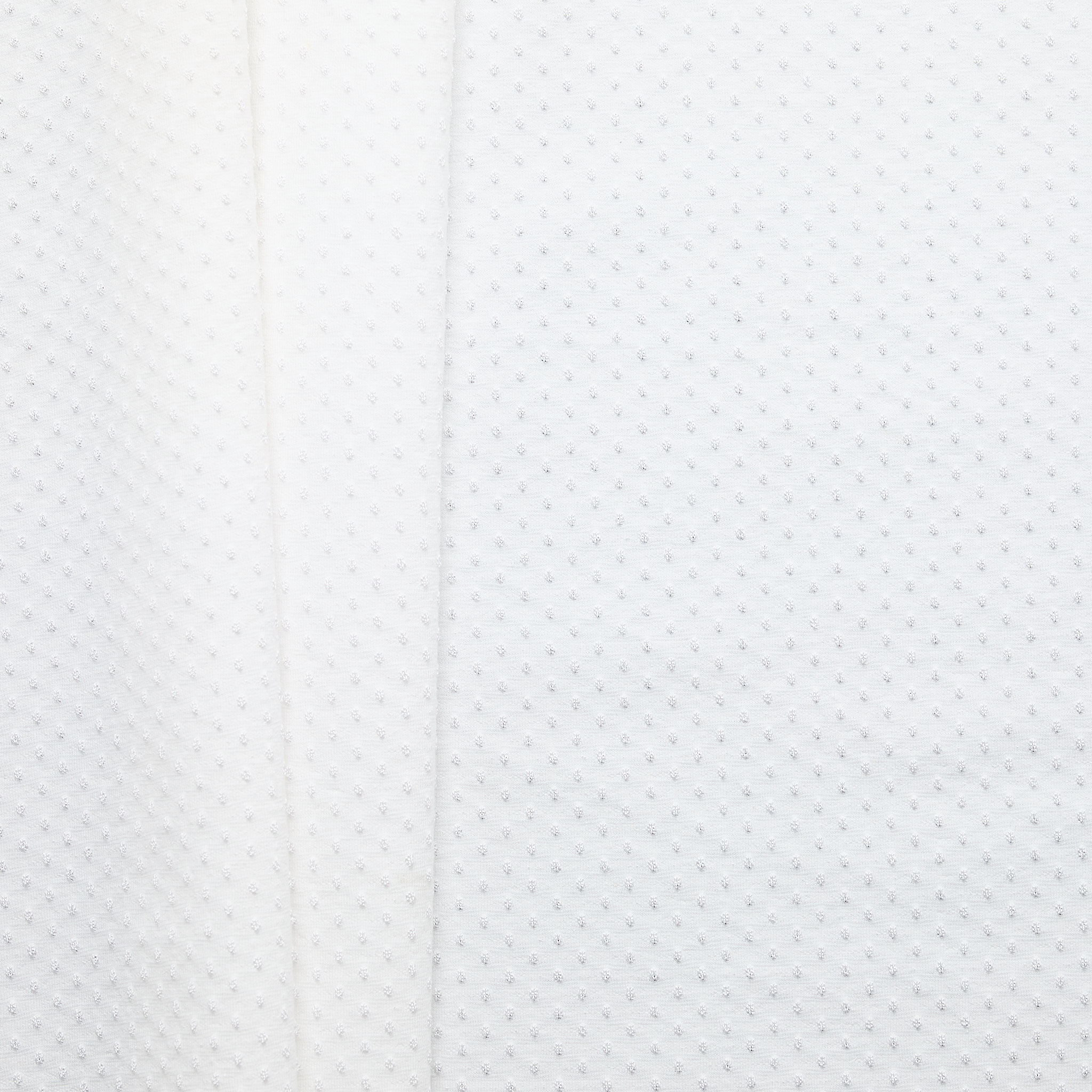 Dobby Spot Knit - White