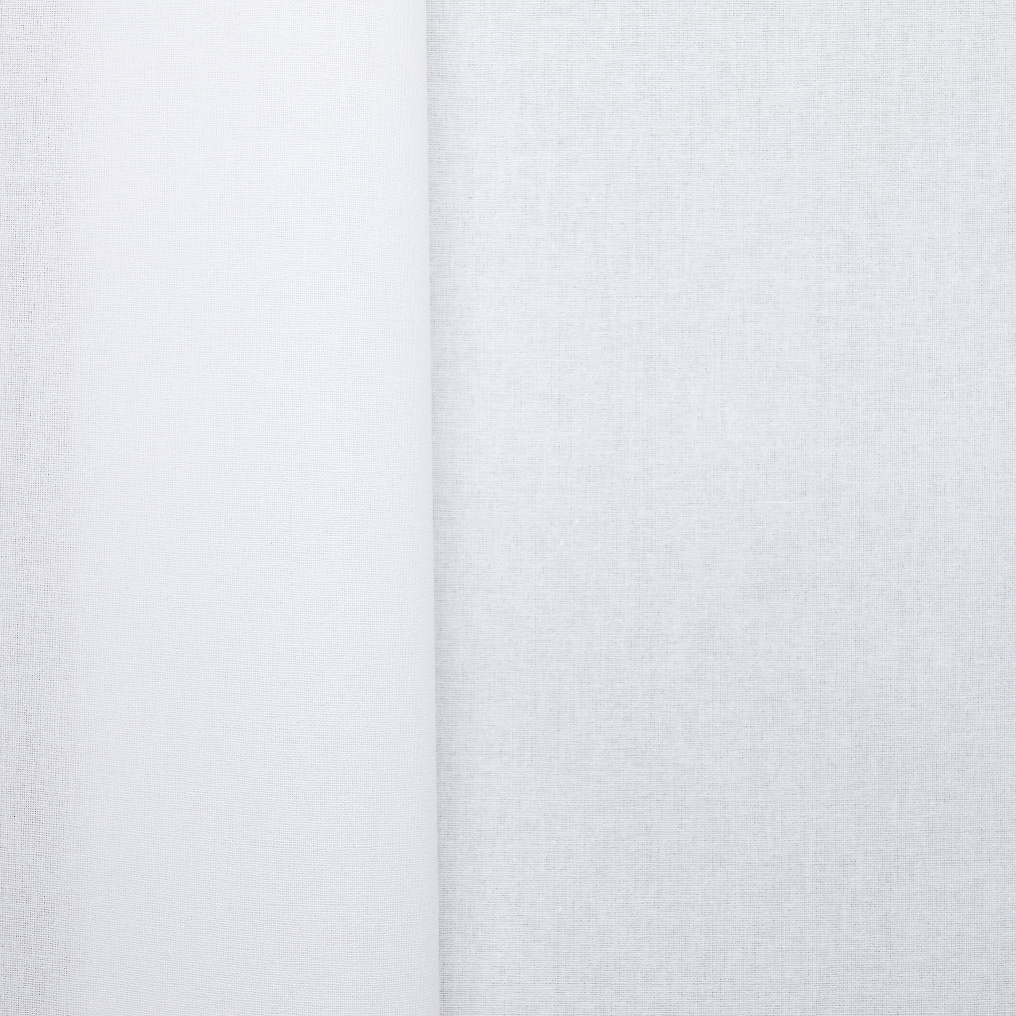 Semi Firm 100% Cotton Sew-in Interlining - White