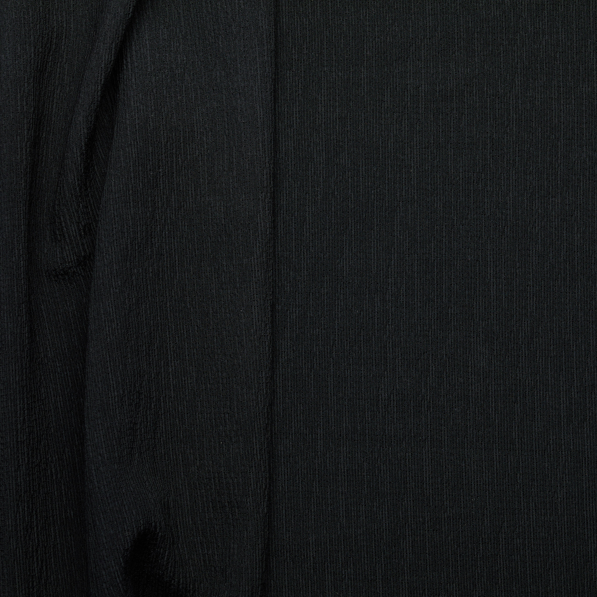 Rayon Blend Shirred Stretch Crinkle - Black