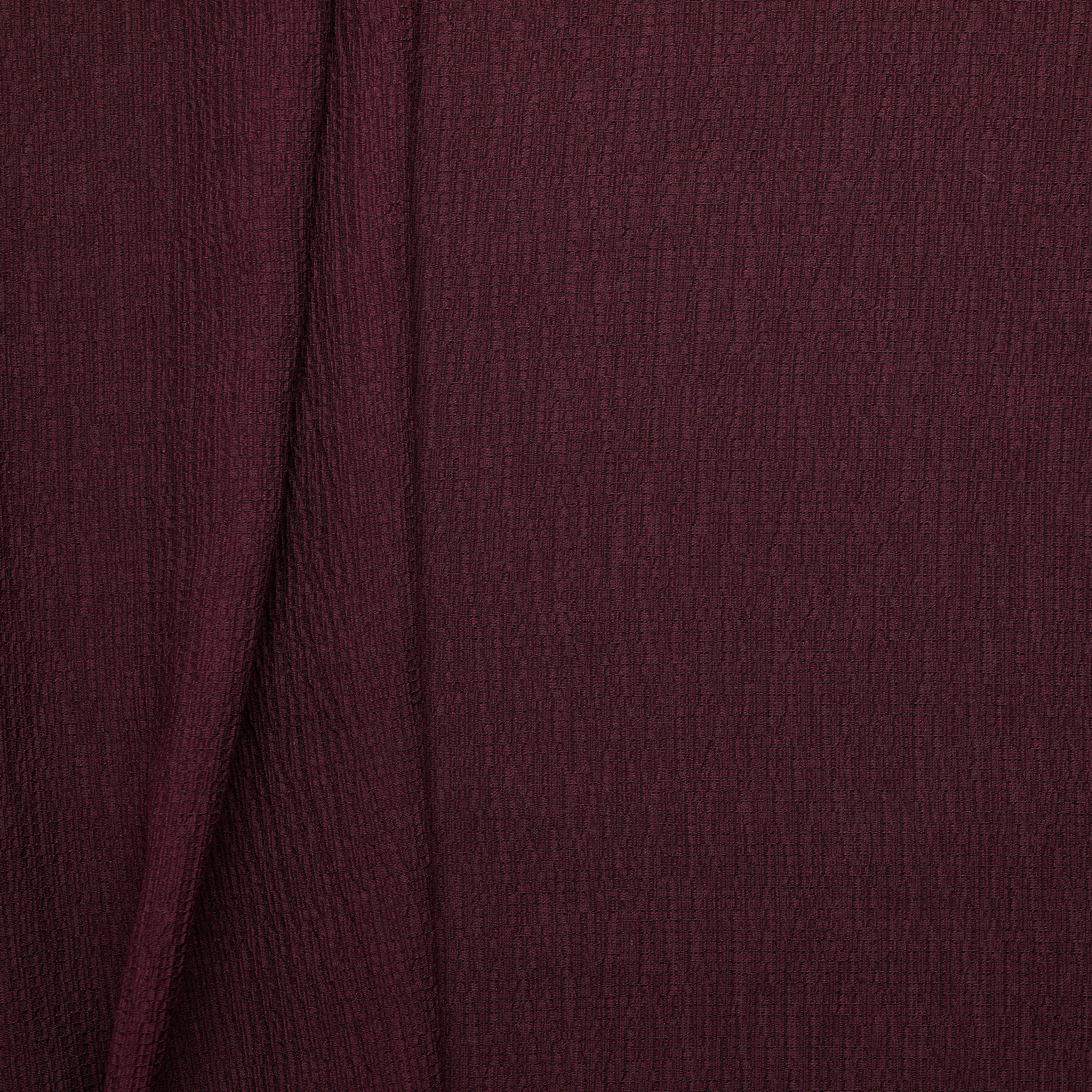 Rayon Blend Shirred Stretch Crinkle - Wine