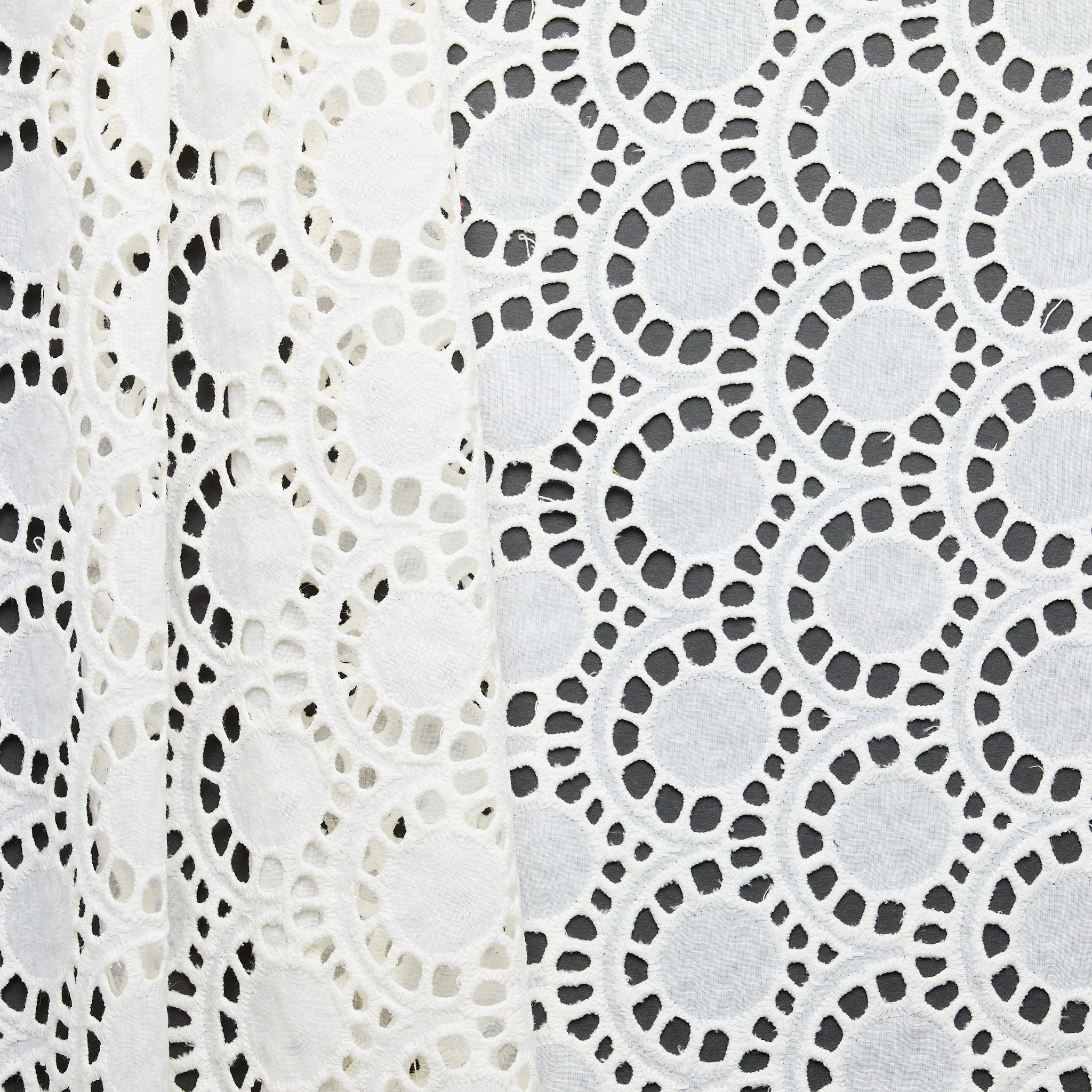 Cotton Broderie Anglaise Proscenium - Cream