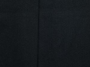 Cotton Polyester Circular Rib Knit - Black