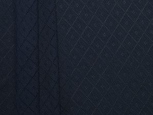 Diamond Polyester Jacquard - Midnight Blue