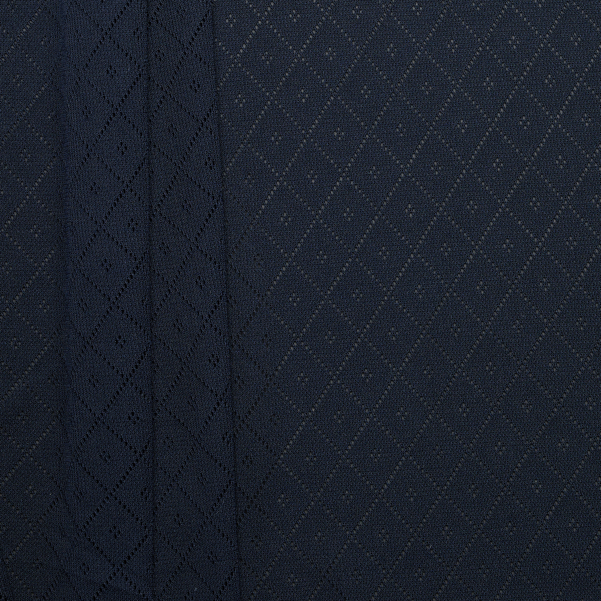 Diamond Polyester Jacquard - Midnight Blue