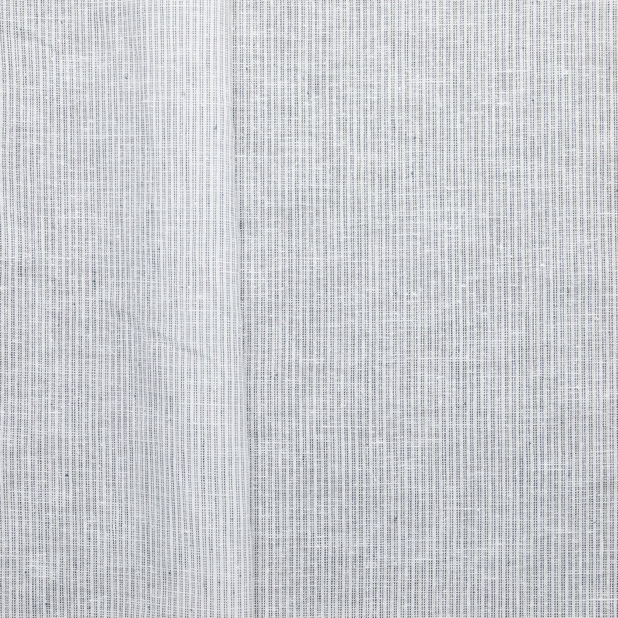 Hemp Organic Cotton Shirting Stripe - Blue/ White