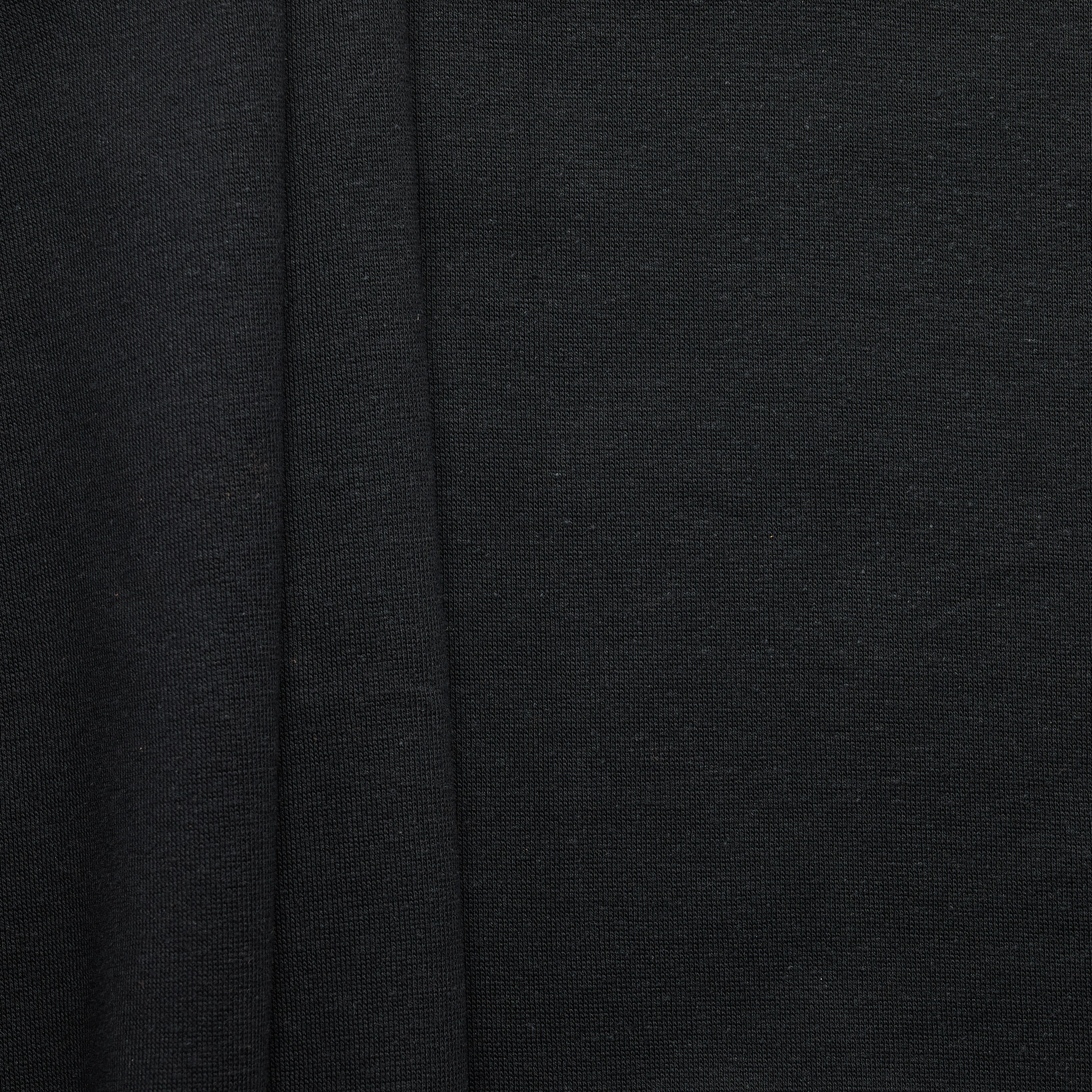 Hemp Cotton Ribbing (Circular) - Black