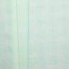 Hazey Check textured cotton fabric in mint and off-white, flat lay showing full width and check pattern