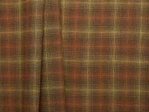 Textured Cotton Tattersalls Check - Brown