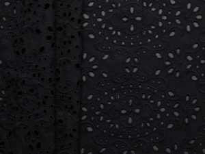 Medallion Broderie Anglaise - Black