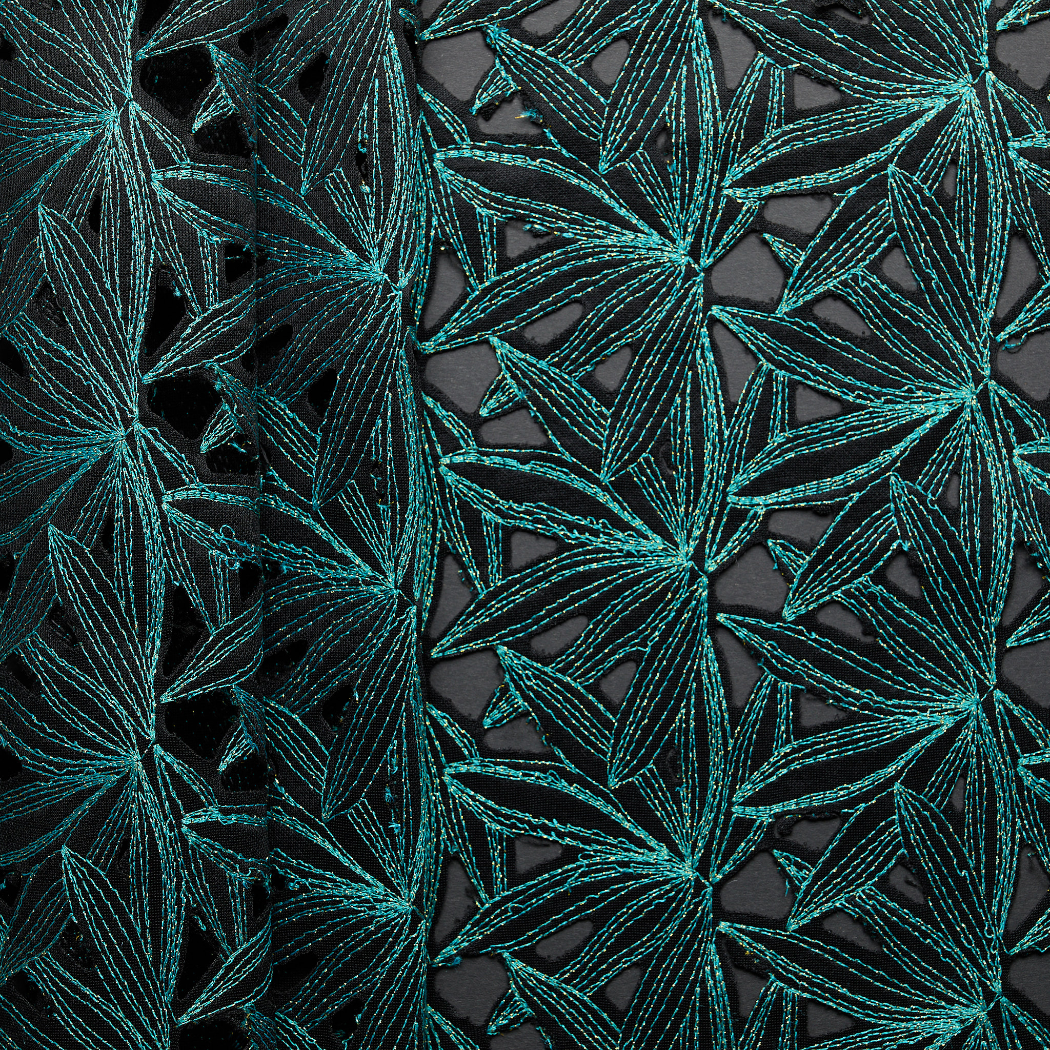 Ivy Cutout Embroidery - Green