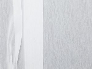 Textured Polyester Georgette - White