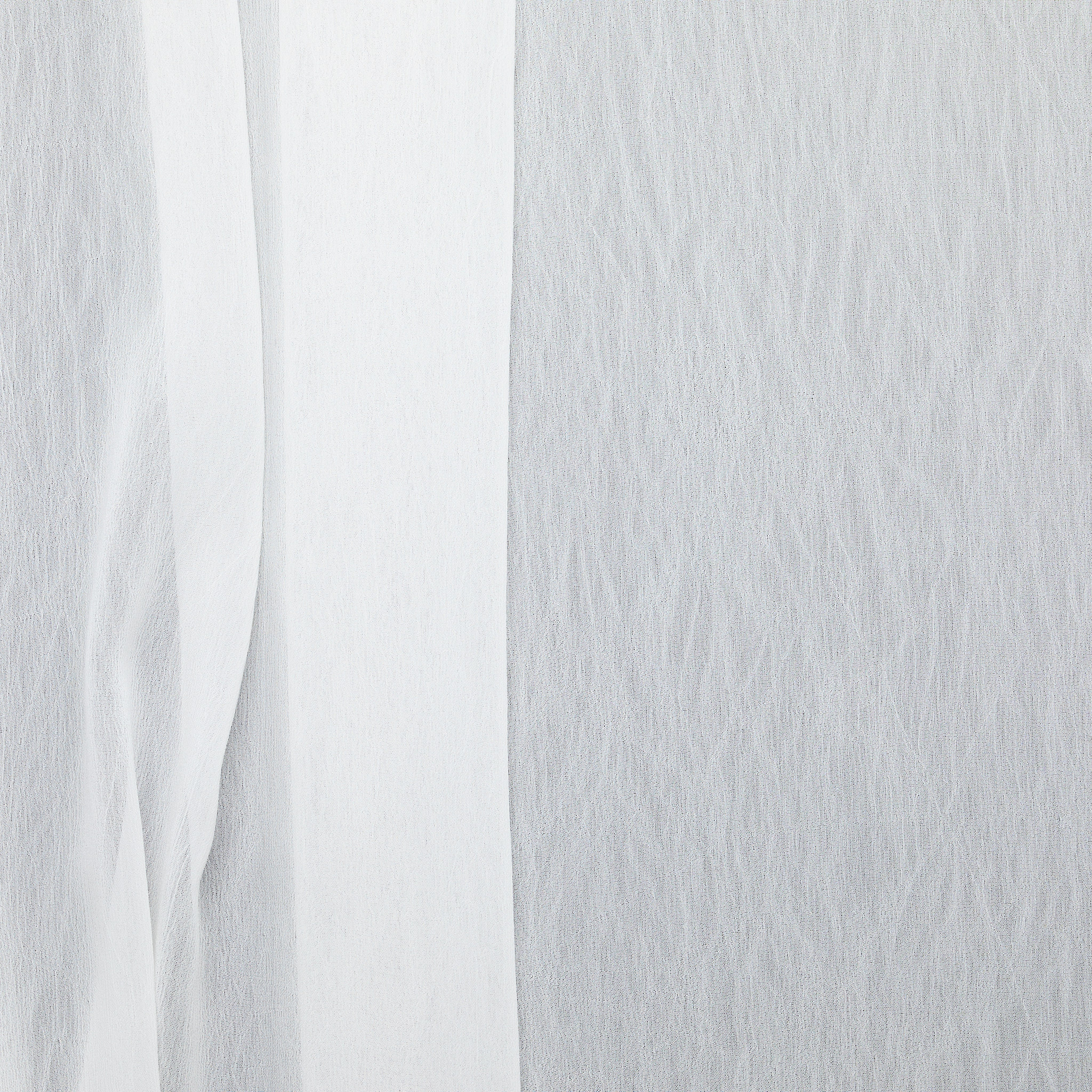 Textured Polyester Georgette - White