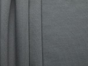 Wool Cotton Brushed Terry - Grey
