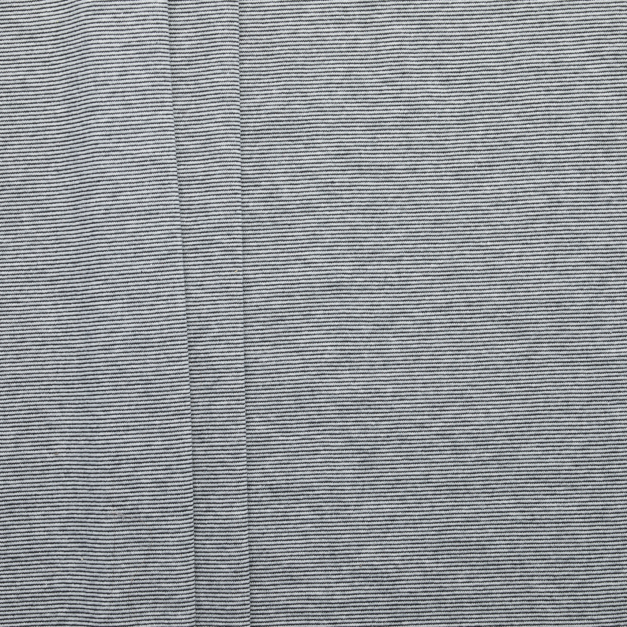 100% Cotton Pinstripe Jersey - Grey