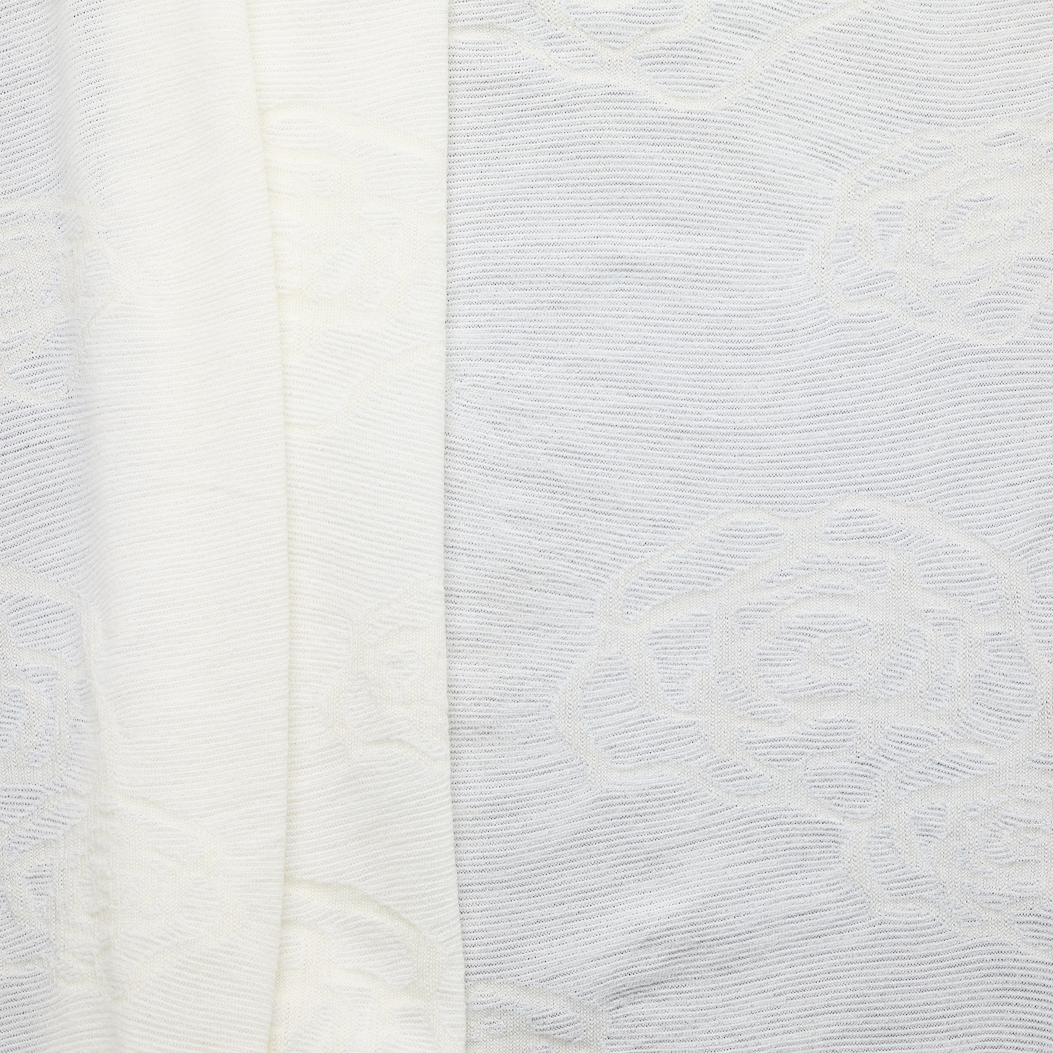 Wool Polyamide Jacquard Roses (Circular) - Undyed PFD