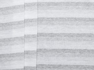100% Cotton Stripe Jersey - Grey/ Light Grey