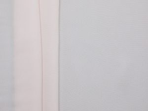 Silk Viscose Crepe de Chine - Chalk