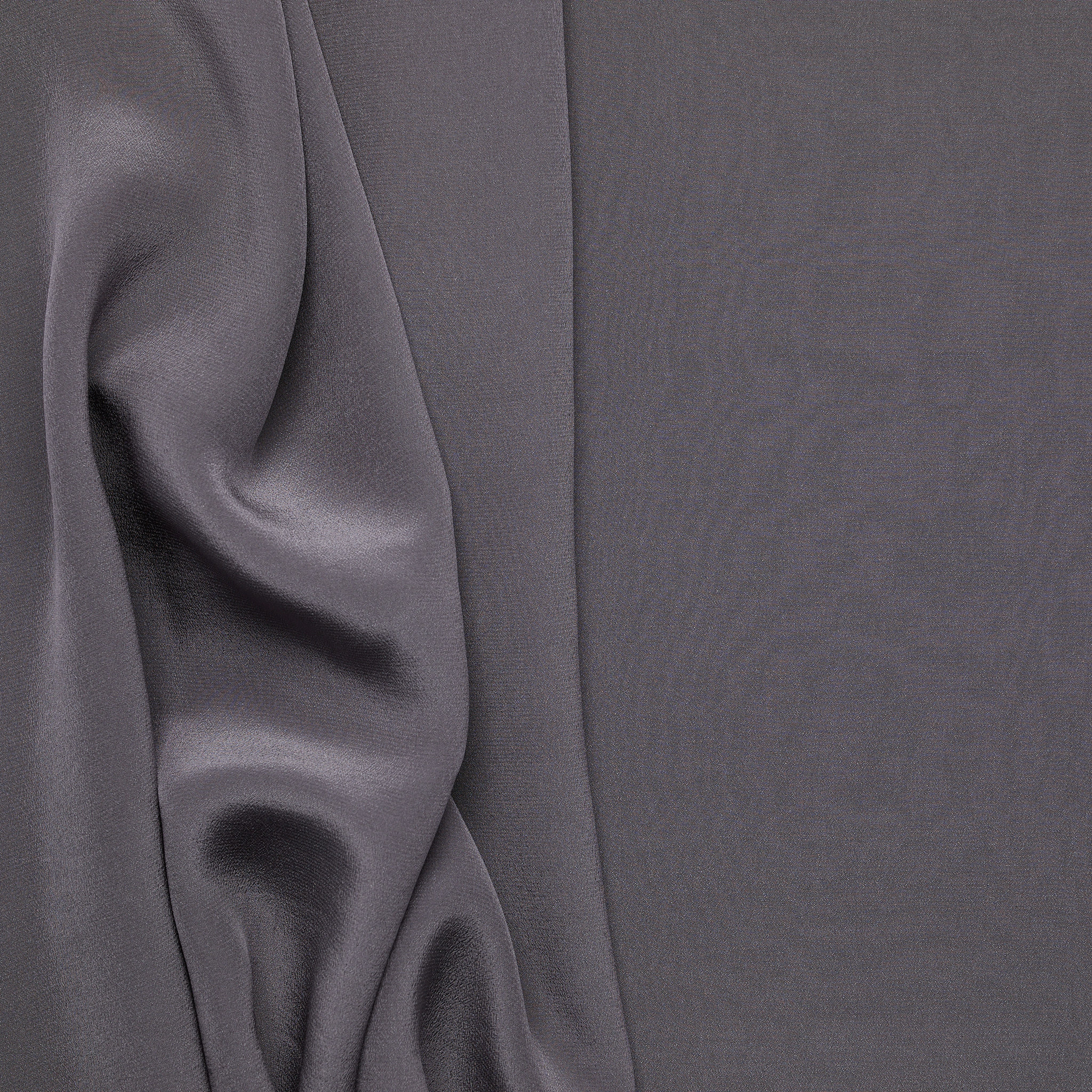 100% Silk Crepe de Chine - Charcoal