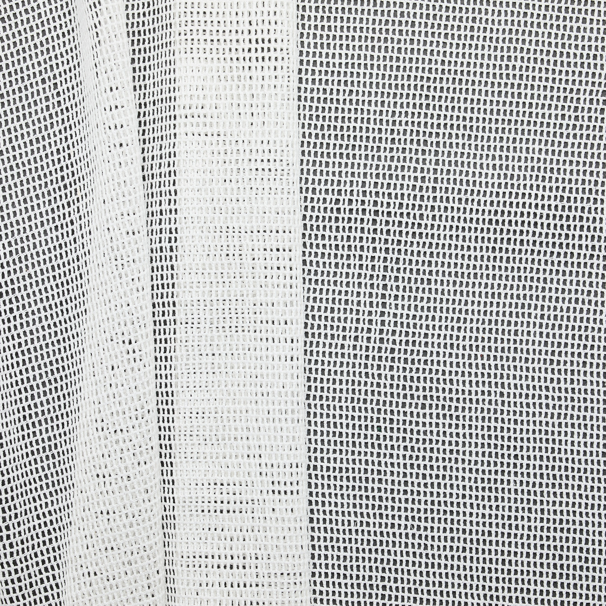 Cotton Grid Mesh - White