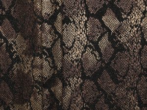 Metallic Stretch Print Jersey - Brown/ Black