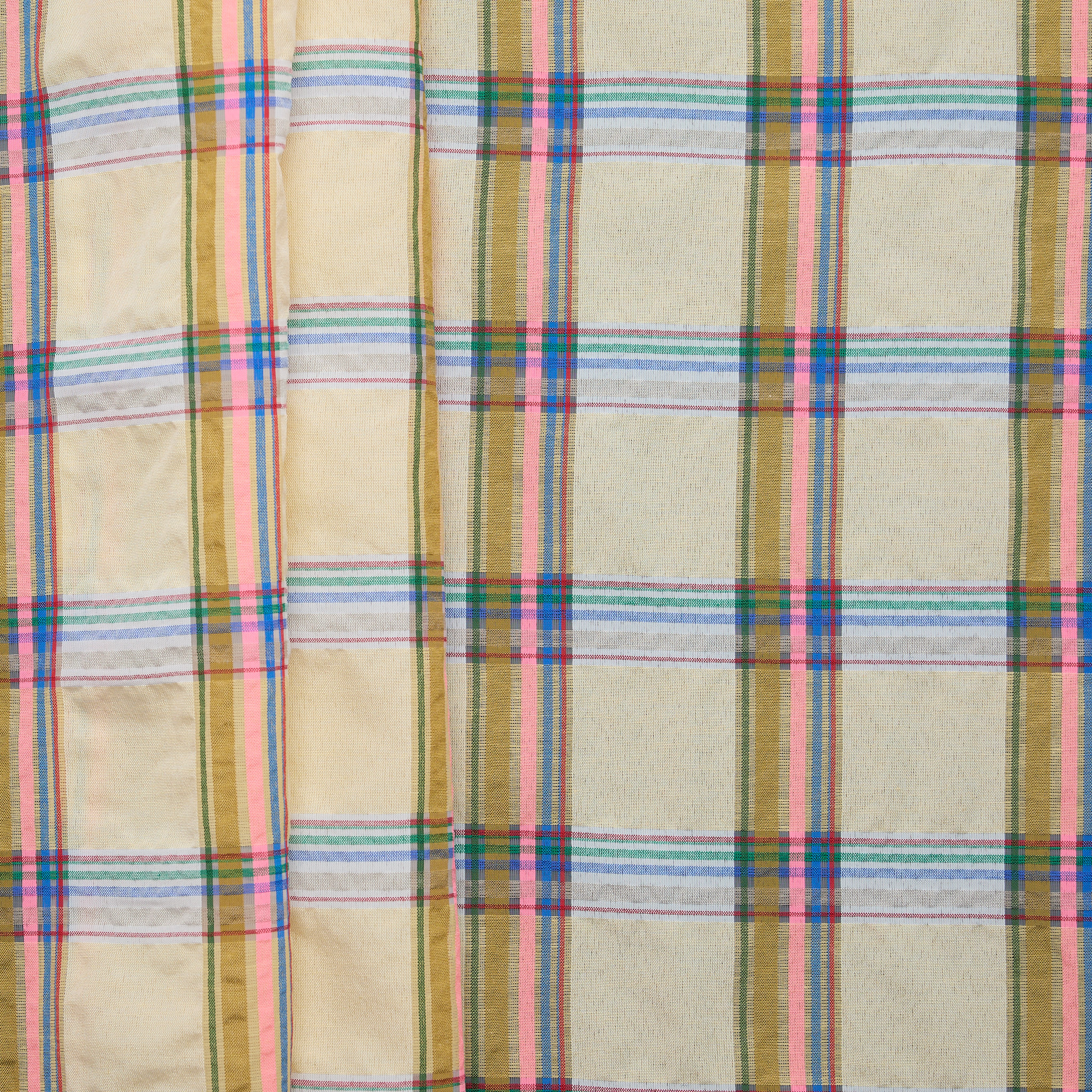 Cotton Rich Check - Yellow/ Pink - SOLD