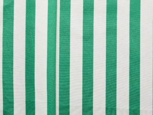 Cotton Twill Awning Stripe- Green / Ecru Stripe - On Hold
