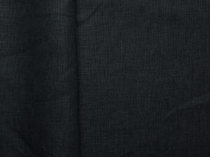 100% Linen Plain Weave - Black