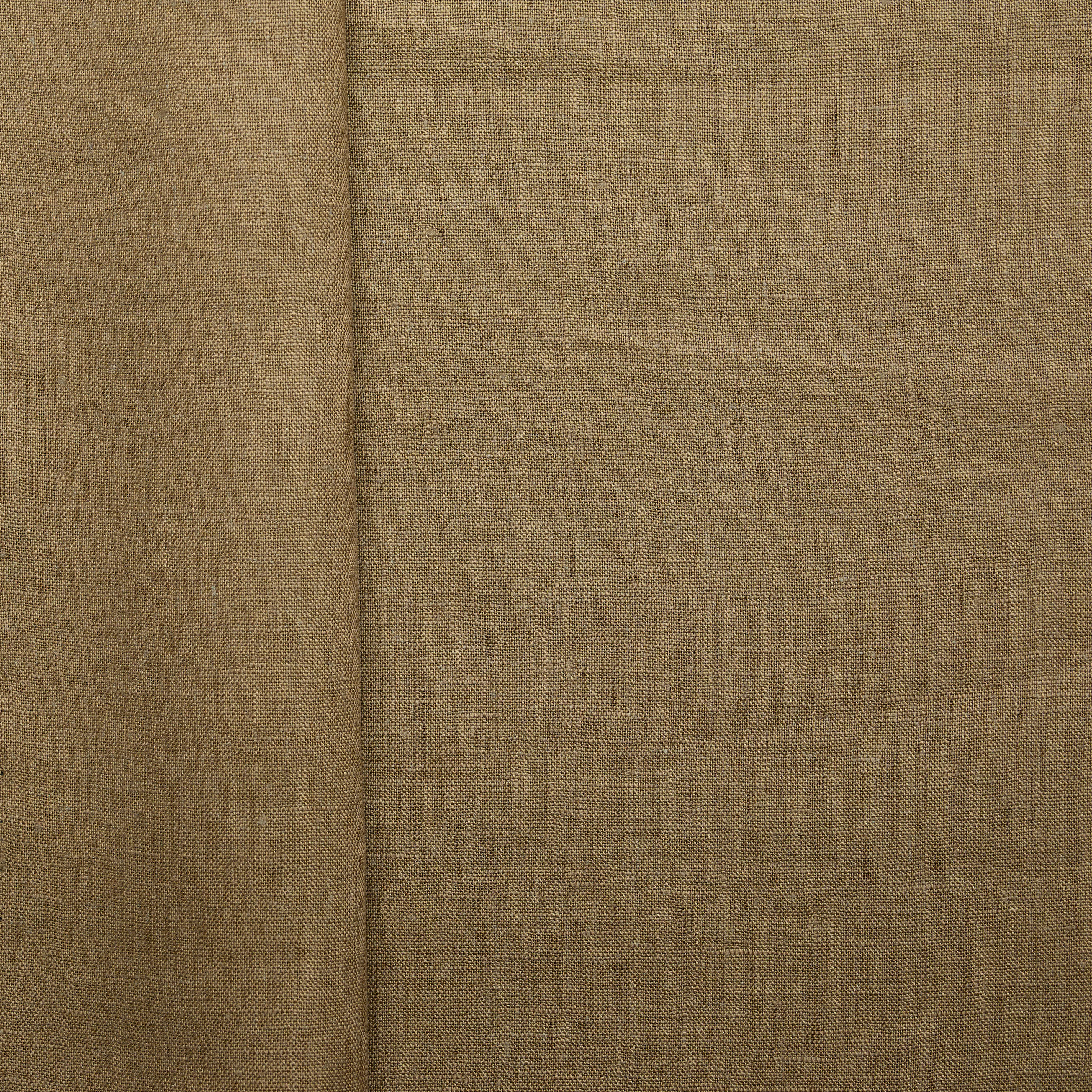 100% Linen Plain Weave - Tan