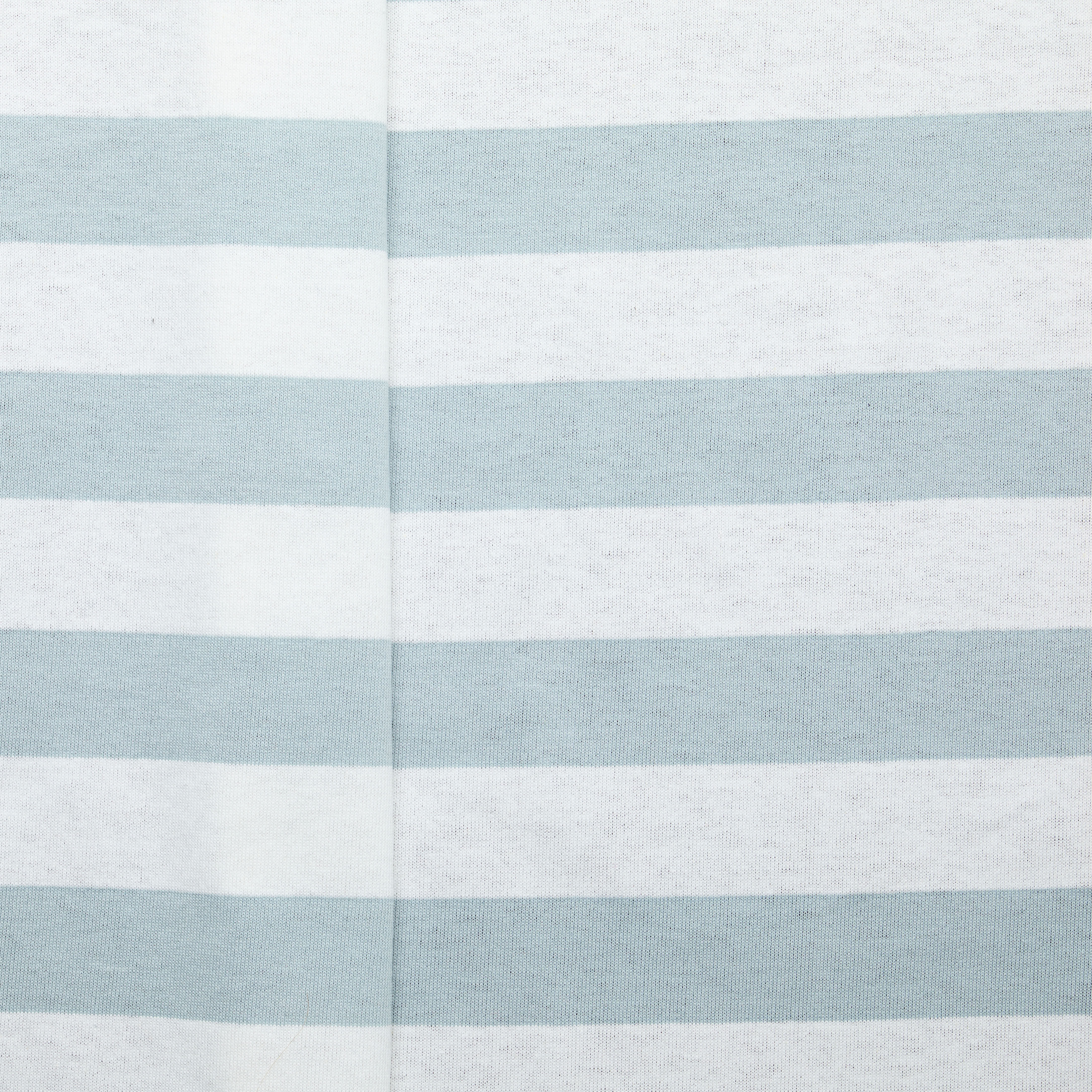 Japanese Stripe Cotton Jersey - Pale Blue/ White