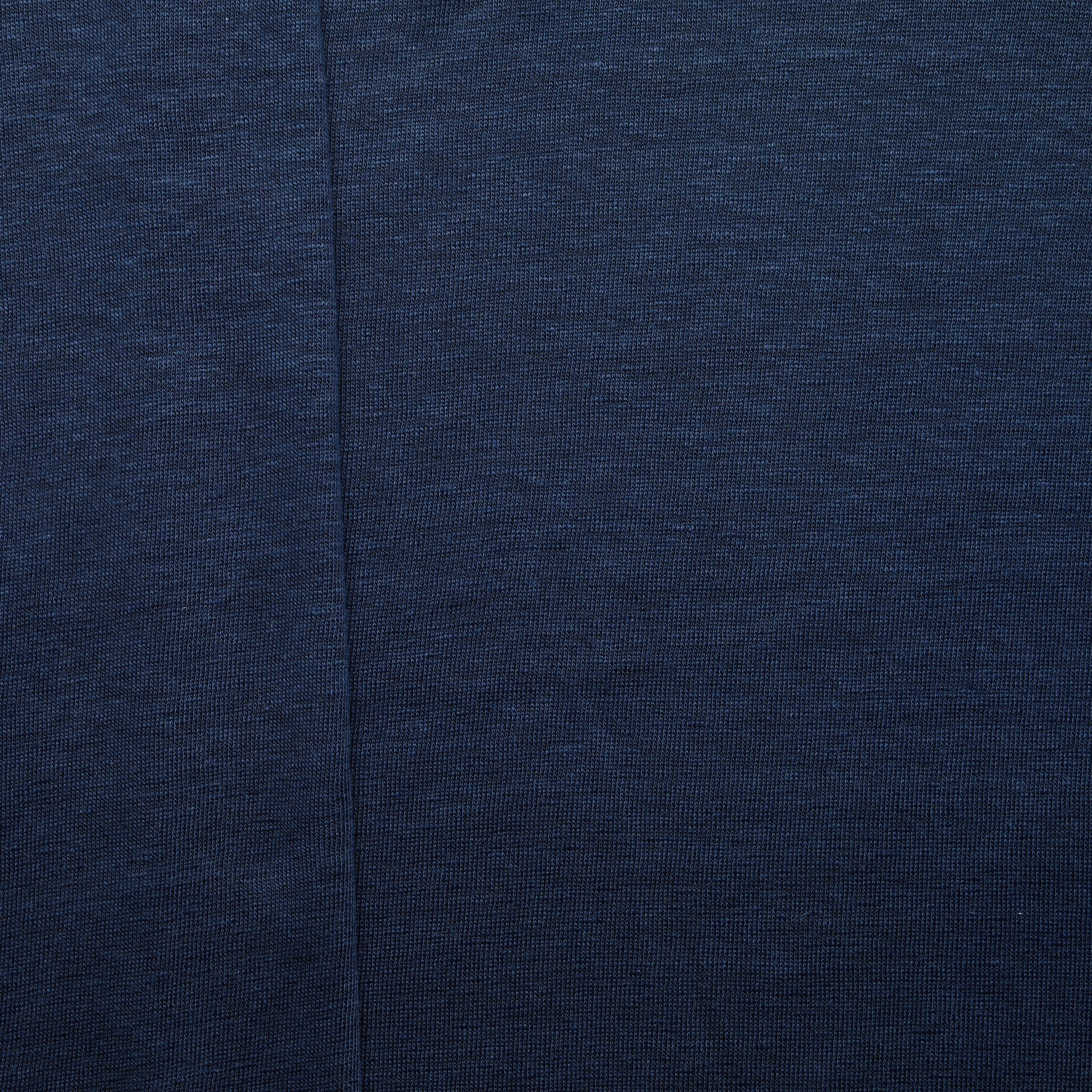 Japanese 100% Linen Jersey - Navy