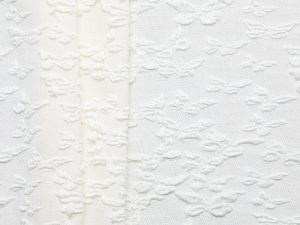 Butterfly Relief Bright Viscose Jacquard - Cream