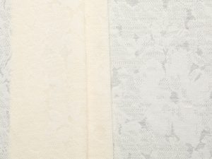 Viscose Flower Jacquard Knit - Greige