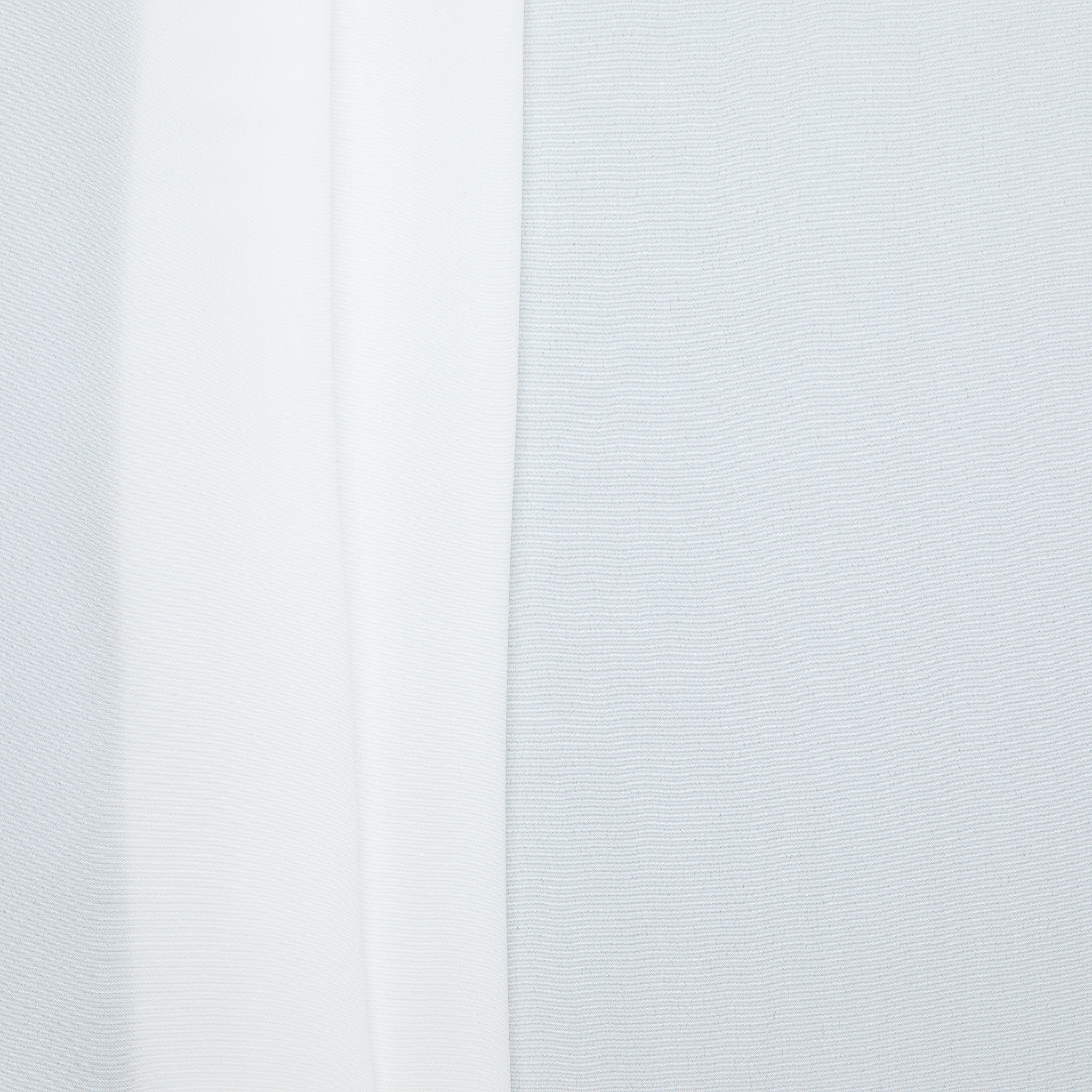 Silk Viscose Crepe de Chine - White