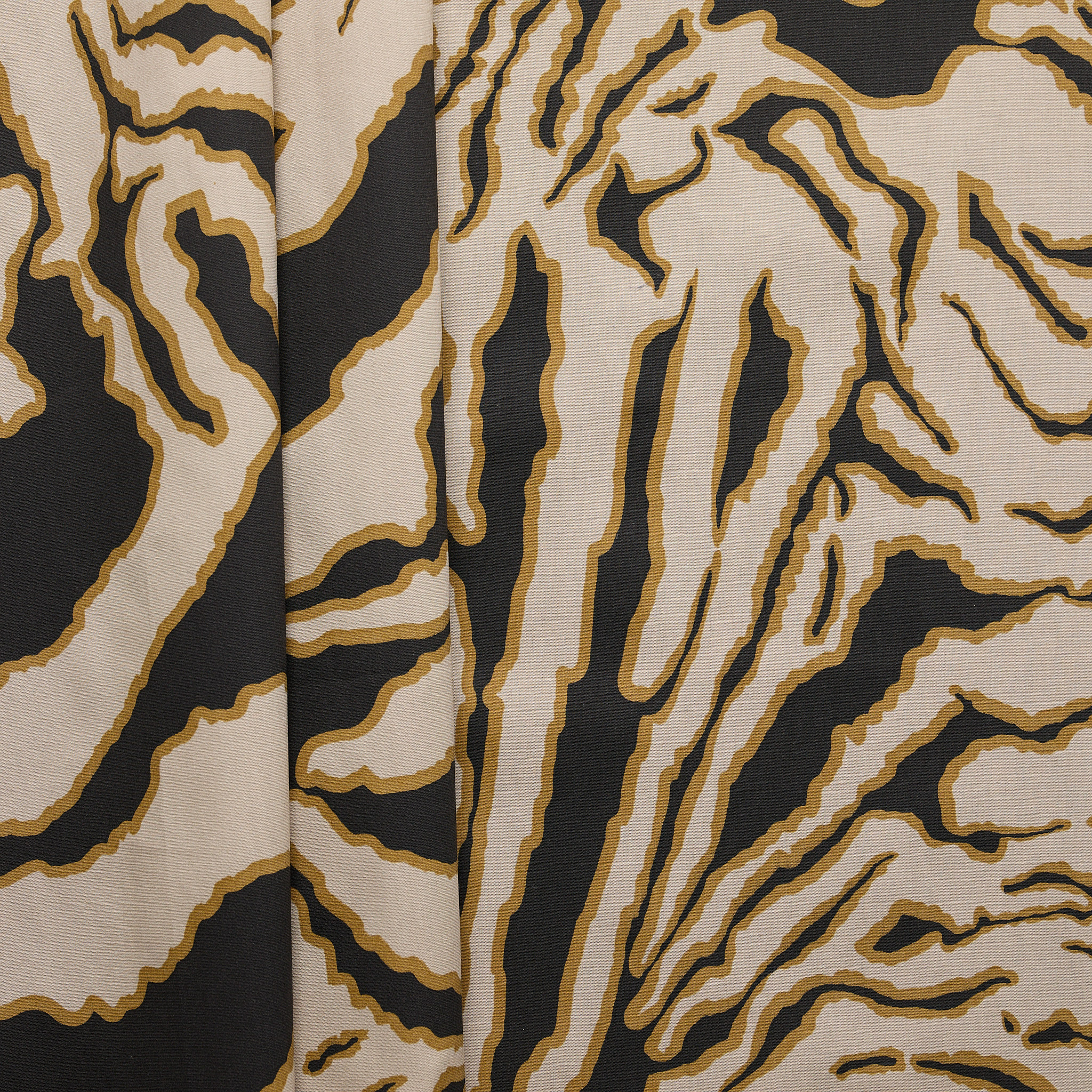 Cotton Print - Beige/ Black