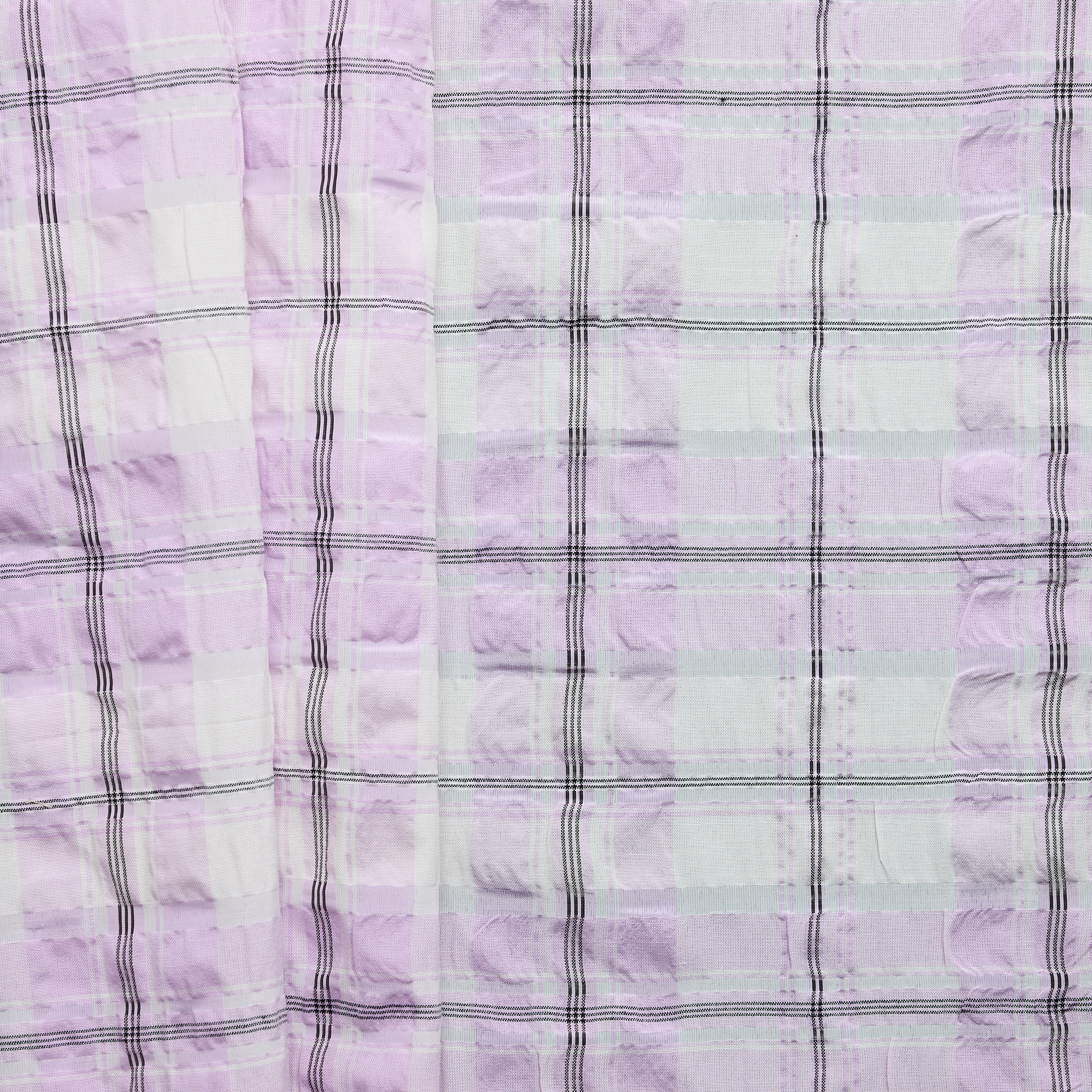 Cotton-rich Check - Lavender