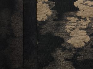 Athens Print Ponte - Charcoal/ Black/ Beige