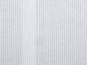 Cotton Linen Stripe - White/ Black