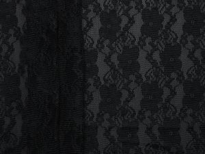 Gazelle Floral Stretch Lace - Black