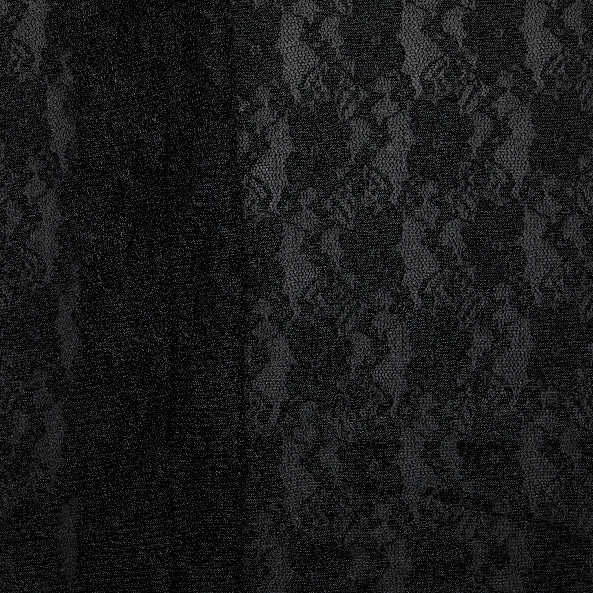 Gazelle Floral Stretch Lace - Black