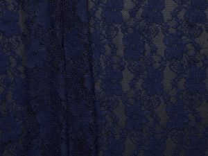 Gazelle Floral Stretch Lace - Navy
