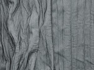 Julia Crinkle Double Layer Mesh - Black/ Grey