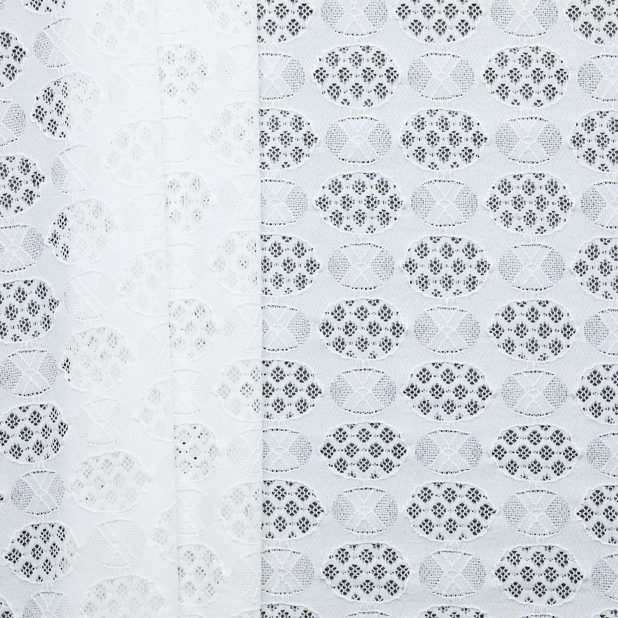 Olga Stretch Lace - White