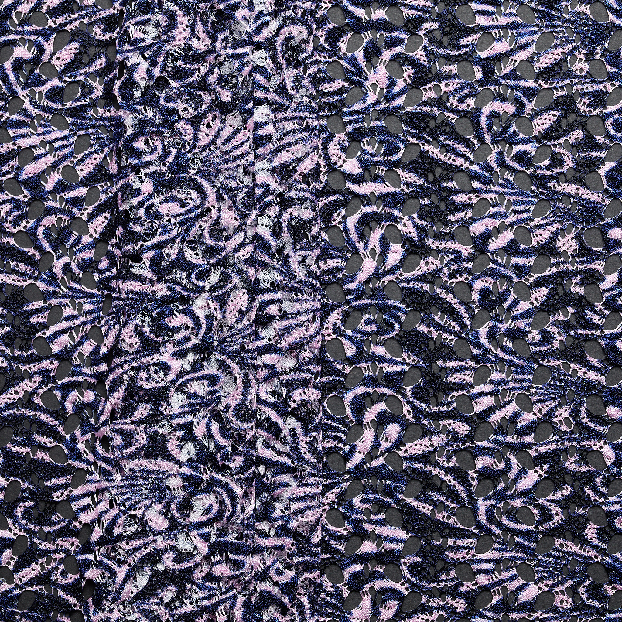 Marbleised Lace - Pink/ Navy
